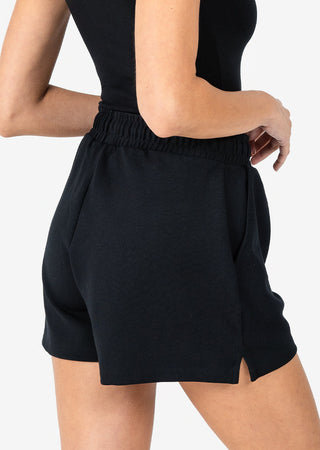 L'COUTURE Shorts All Around Lounge Short Black Final Sale