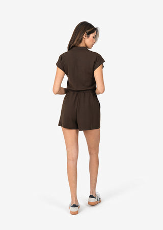 LC All-Around Lounge Romper Coffee