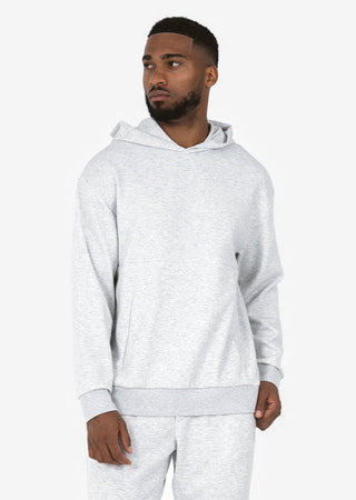 LC Mens Premium Sweat Hoodie Med Grey Melange