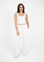 L'COUTURE Bottoms All-Around Lounge Wide Leg Trouser Stone