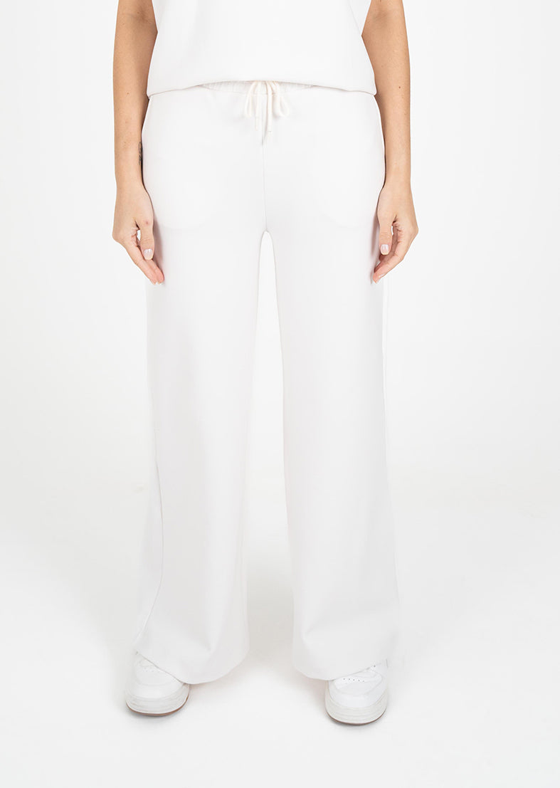 L'COUTURE Bottoms All-Around Lounge Wide Leg Trouser Stone