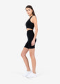 L'COUTURE Chevron Seamless Bike Short Black