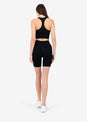 L'COUTURE Chevron Seamless Bike Short Black