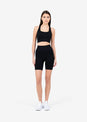 L'COUTURE Chevron Seamless Bike Short Black