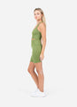 L'COUTURE Chevron Seamless Bike Short Olive