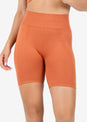 L'COUTURE Chevron Seamless Bike Short Rust