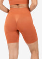 L'COUTURE Chevron Seamless Bike Short Rust
