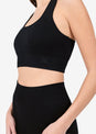 L'COUTURE Chevron Seamless Bra Black