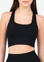 L'COUTURE Chevron Seamless Bra Black