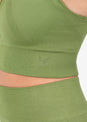 L'COUTURE Chevron Seamless Bra Olive