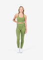 L'COUTURE Chevron Seamless Bra Olive