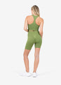 L'COUTURE Chevron Seamless Bra Olive