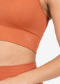 L'COUTURE Chevron Seamless Bra Rust