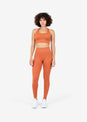 L'COUTURE Chevron Seamless Bra Rust