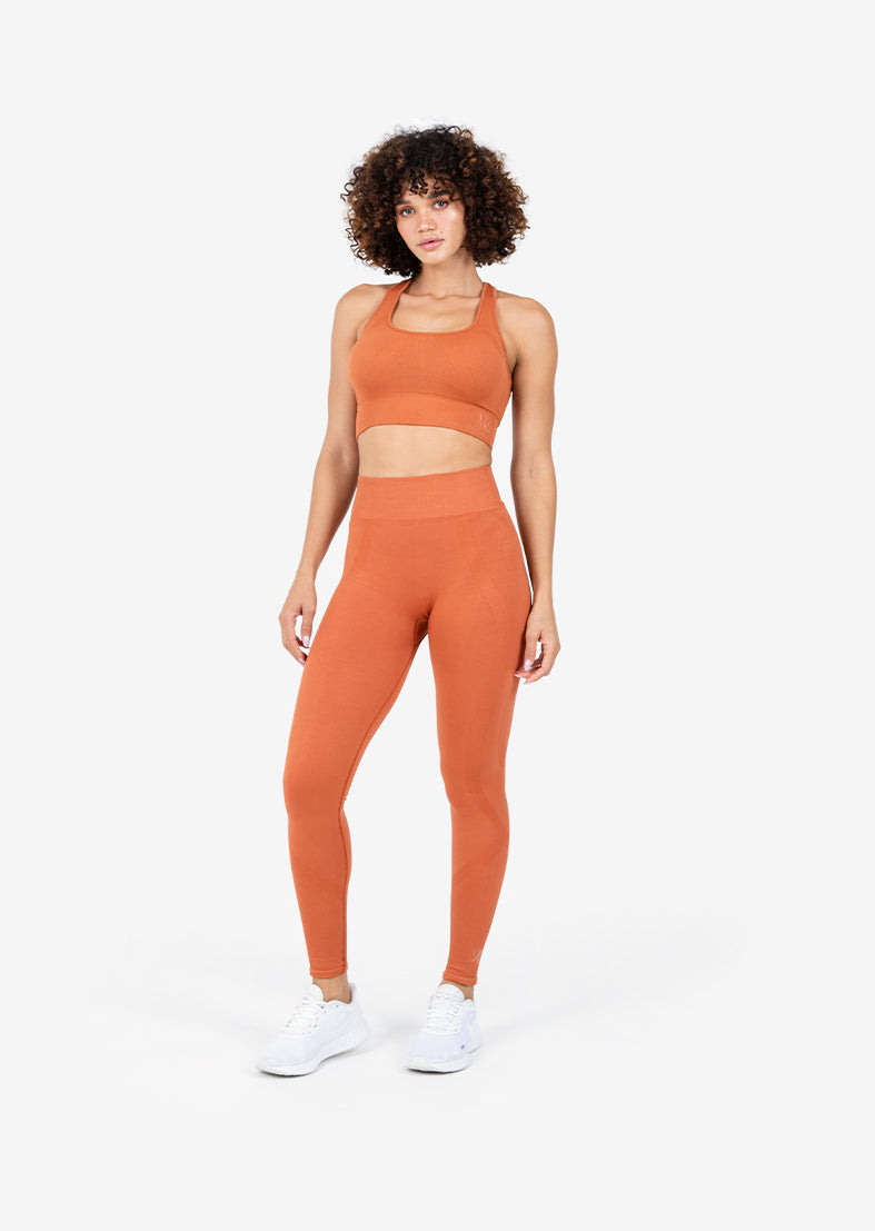 Chevron Seamless Legging Rust – LC