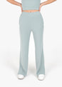 L'COUTURE Cloudsoft Rib Lounge Palazzo Pant Sage