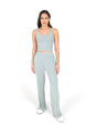 L'COUTURE Cloudsoft Rib Lounge Palazzo Pant Sage