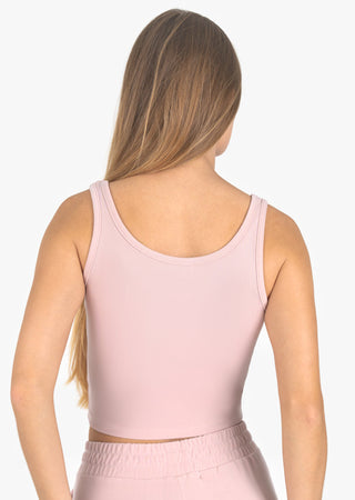 L'COUTURE Cloudsoft Rib Lounge Tank Blush