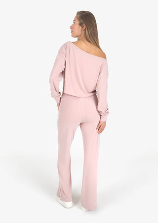 L'COUTURE Cloudsoft Rib Off the Shoulder Top Blush