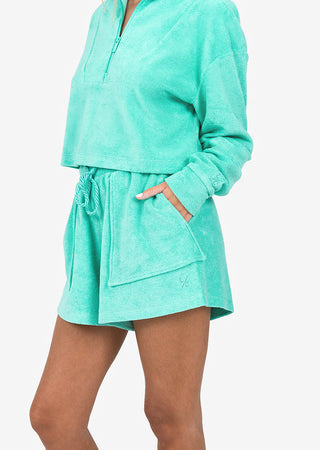 L'COUTURE Club LC Terry Half Zip Mint
