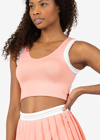 L'COUTURE Club LC Vintage Cropped Vest Peach