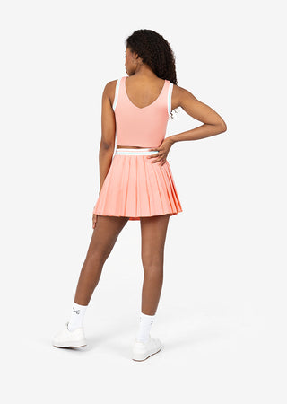 L'COUTURE Club LC Vintage Pleated Skirt Peach