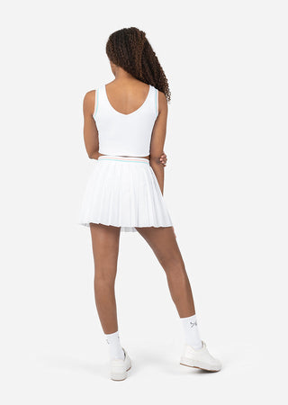 L'COUTURE Club LC Vintage Pleated Skirt White