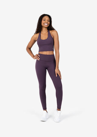 L'COUTURE Elevate Life Full Length Legging Mulberry