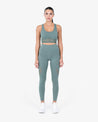 L'COUTURE Leggings Glide Active Mesh Legging Forest Green