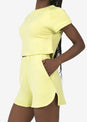L'COUTURE Shorts Club LC Scalloped Sweat Short Citrus