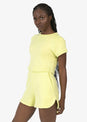 L'COUTURE Shorts Club LC Scalloped Sweat Short Citrus