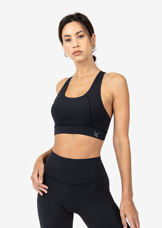 L'COUTURE Sports Bras Elevate Life Crossback Bra Black