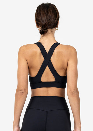 L'COUTURE Sports Bras Elevate Life Crossback Bra Black