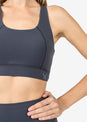 L'COUTURE Sports Bras Elevate Life Crossback Bra Graphite