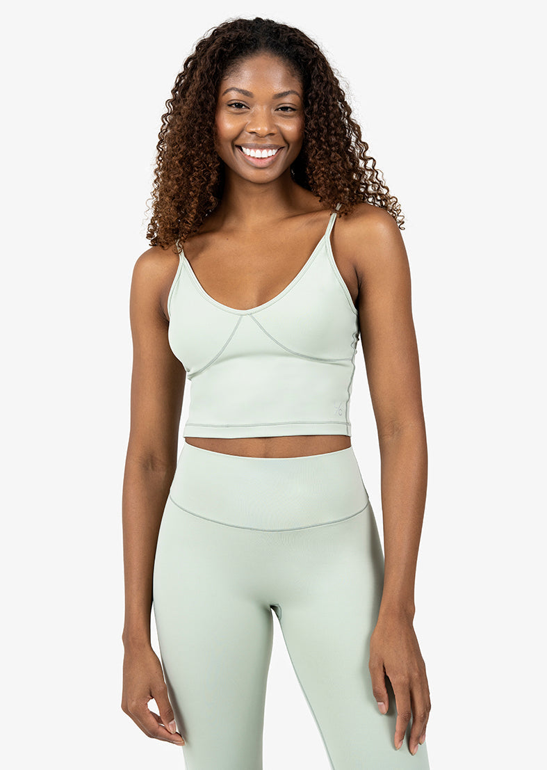 L'COUTURE Sports Bras Elevate Life Longline Bra Sage