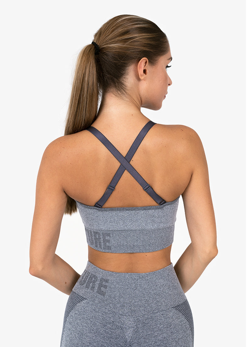 L'COUTURE Sports Bras Elevate Seamless Bra Graphite Marl