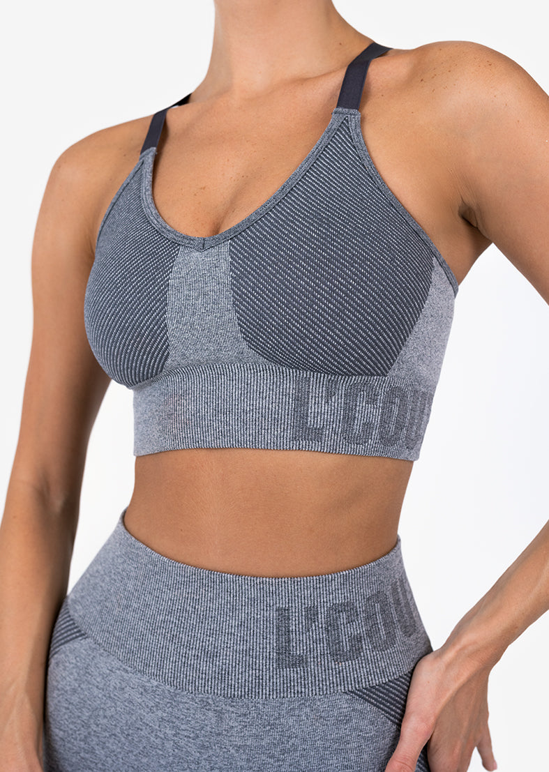 L'COUTURE Sports Bras Elevate Seamless Bra Graphite Marl