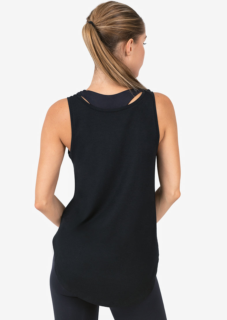 Elevate Aloe Reversible Long Tank Black – LC