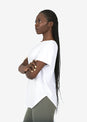L'COUTURE Tees & Tanks Elevate Reversible Slouch Tee White