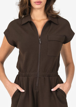 LC All-Around Lounge Romper Coffee