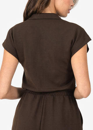 LC All-Around Lounge Romper Coffee