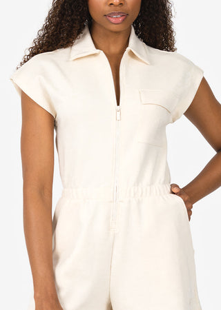 LC All-Around Lounge Romper Eggnog