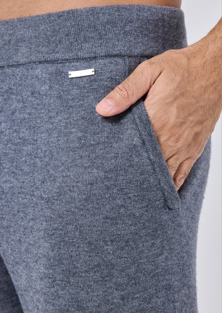 LC Blend Trouser Mens Merino Wool Blend Jogger Grey Marl