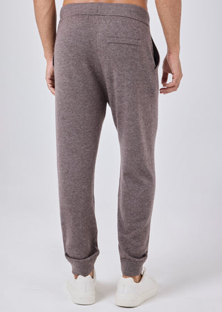 LC Blend Trouser Mens Merino Wool Blend Jogger Taupe Marl