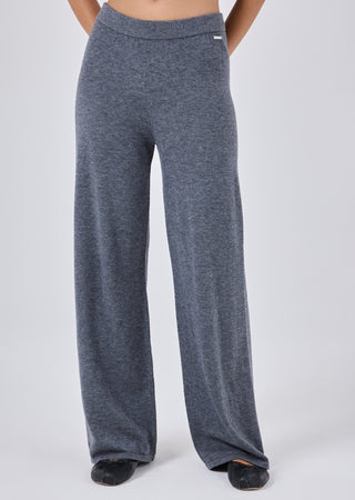 LC Blend Trouser Women Merino Wool Blend Pant Grey Marl