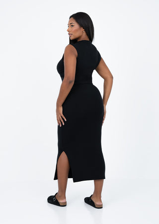 LC Effortless Ruched Top Black