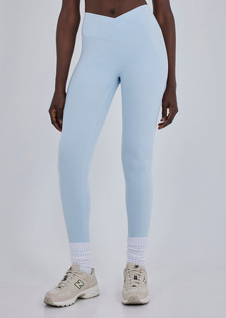 LC Legging All Day Wrap Waist Legging 7/8 Blue Mist