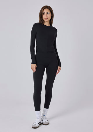 LC Long Sleeve Top Women Skin Touch Long Sleeve Top Black