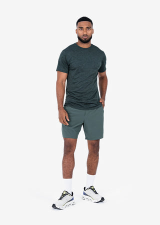LC Mens Seamless Tee Khaki Green Melange