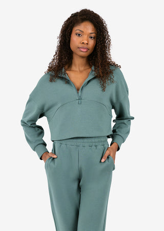 LC Premium Lounge Set Half Zip Dark Forest